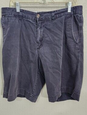 Merona Men's Flat Front Shorts in Navy 34